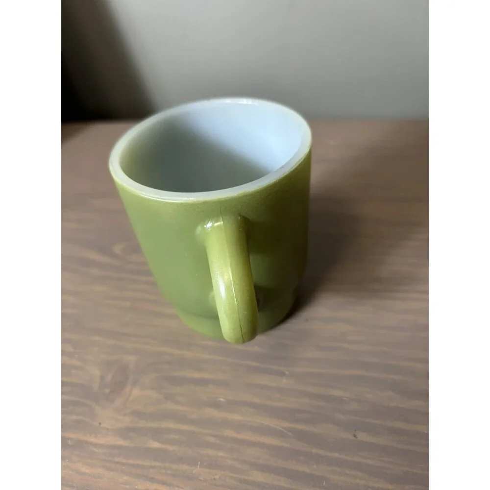 Anchor Hocking Fire King Avocado Stacking Coffee Mug 8 Oz - Picture 7 of 7